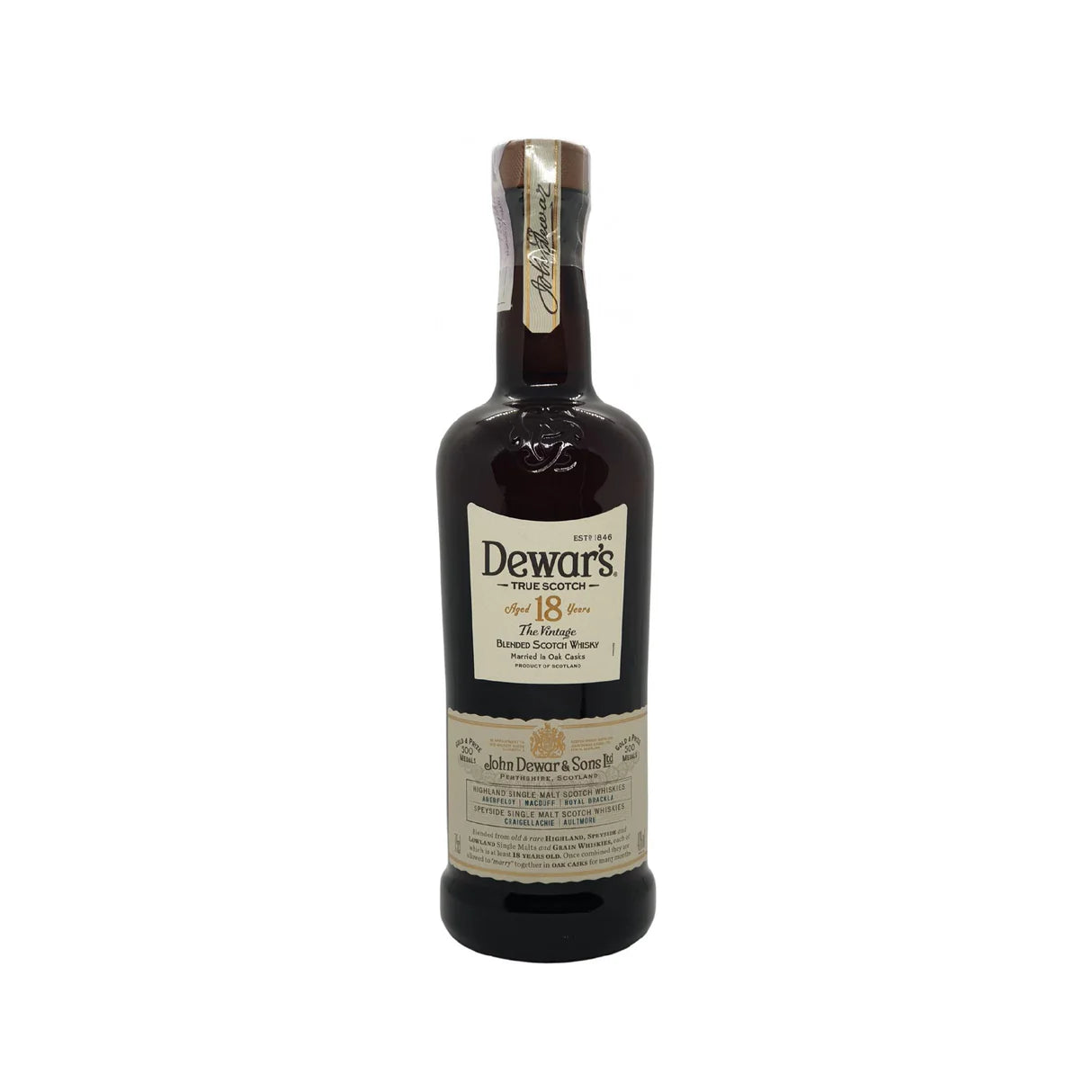 Dewar's 18 Year Old Founders Reserve Scotch Whisky, 750ml