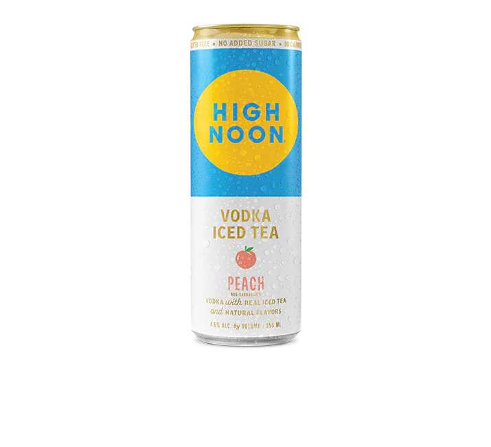 High Noon Peach Iced Tea single can