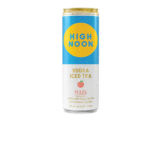 High Noon Peach Iced Tea single can