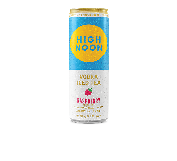 High Noon Raspberry Iced Tea single can